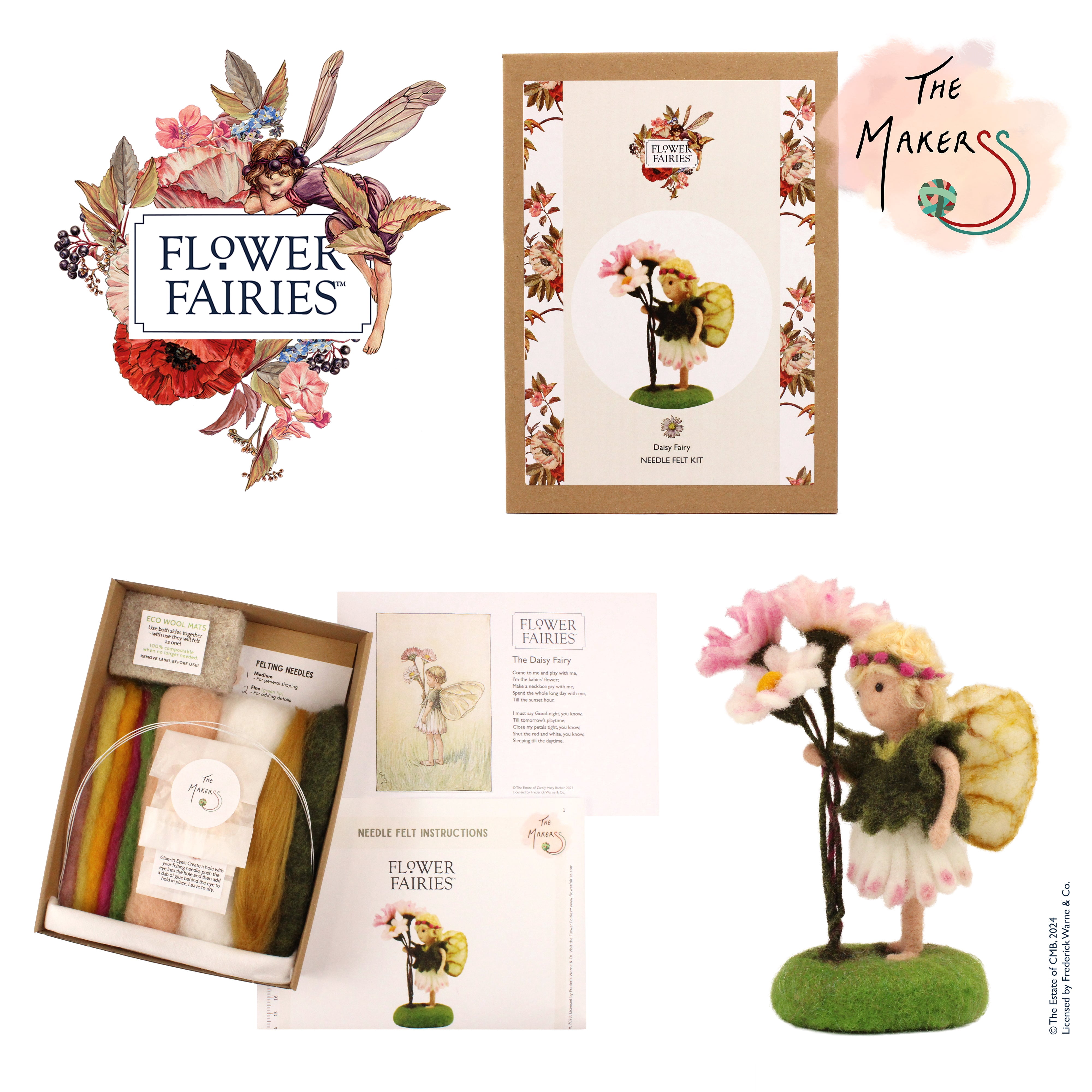 Felting Kit - Daisy Fairy Needle Felting Kit
