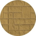 thumbnail image 1 of Ahgly Company Indoor Round Patterned School Bus Yellow Area Rugs, 5' Round, 1 of 1