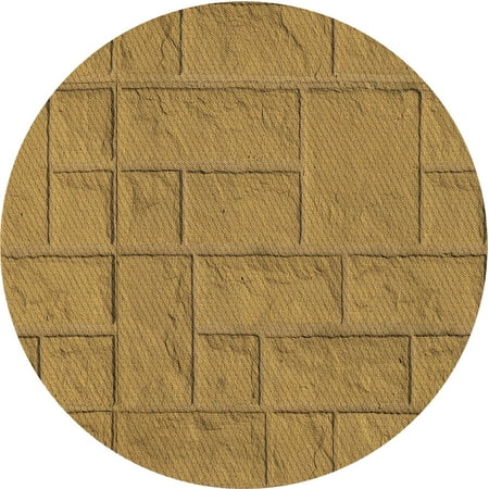 

Ahgly Company Indoor Round Patterned School Bus Yellow Area Rugs 8 Round