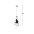 thumbnail image 2 of 60/7913-Nuvo Lighting-Admiral - 1 Light Pendant In Contemporary Style-21.5 Inches Tall and 10 Inches Wide-Matte Black/Brushed Nickel Finish, 2 of 14