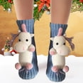 thumbnail image 4 of Antideslizantes De Punto Para Suéter, Calcetines Cálidos Gruesos De Invierno, Calcetines Bonitos De Animales Con Dibujos Animados En 3D, Calcetines Divertidos Para El Hogar Noticed HA046740-02, 4 of 6