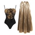 thumbnail image 2 of Swimsuit Woman Block Color Sequin Swimwear Holiday Monokini Beach Bathing Suit Outfit, 2 of 8