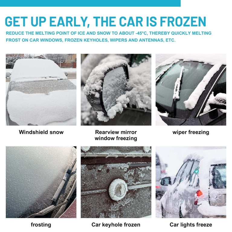 Car Window Deicer Spray Windshield De Icer Defrosting And Ice