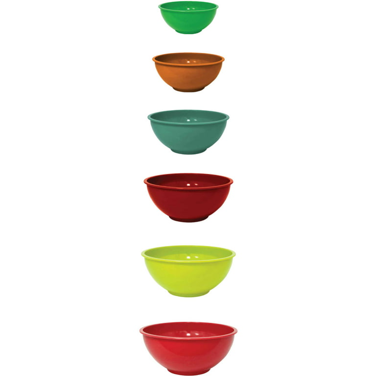 Gourmet Kitchen 6 Piece Bowl Set With Lids Durable Nested For Easy