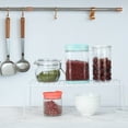 thumbnail image 2 of Mimifly Kitchen Storage Shelf, Metal Cupboard Organizer, 16.9 x 8.3 x 5.9 Inches, 2 Pack, White, 2 of 8