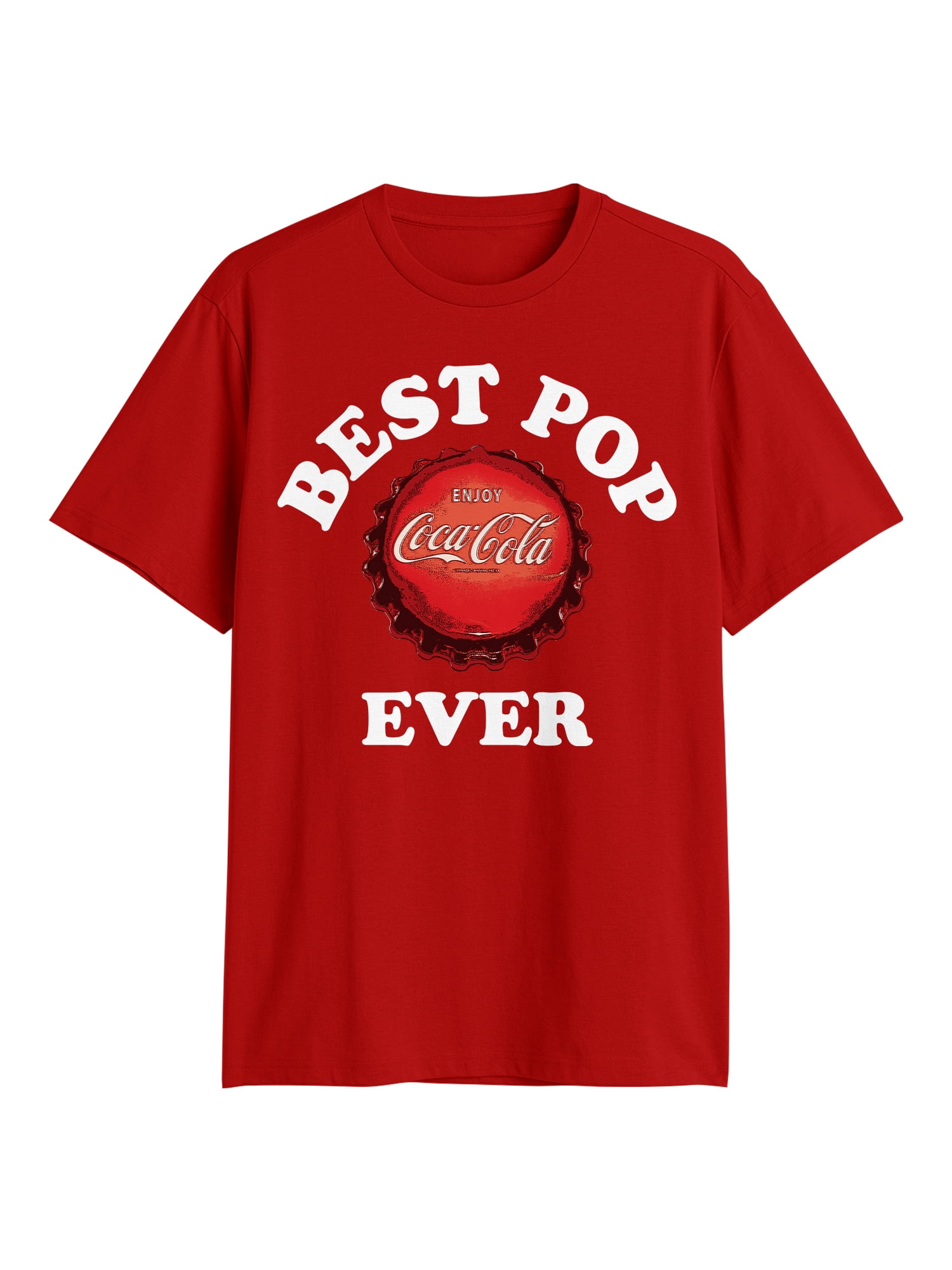 Coca Cola Best Pop Apparel, Men's Graphic Crew Neck T-Shirt, Sizes S-3XL (Men's Big & Tall)