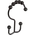 thumbnail image 5 of 12 Pack Double Shower Curtain Hooks (matte Black Decorative Finish) Made From Premium Rust Resistant Stainless Steel, 5 of 5