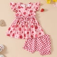 thumbnail image 2 of TOWED22 Infant Baby Outfits 2 Piece Set Sleeveless Tank Tops and Casual Shorts Sets Clothing Toddler Summer Clothes(Red,3-6 M), 2 of 7