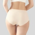 thumbnail image 5 of Women Seamless Briefs Full Coverage Ice Silk Underwear Mid Waist No Show Panties Soft Breathable Underpants, 5 of 8
