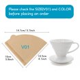 thumbnail image 6 of 200 Pcs Coffee Filters, V01 Disposable Cone Coffee Filters Paper for Coffee Dripper and Coffee Maker (1-2 Cup), 6 of 8