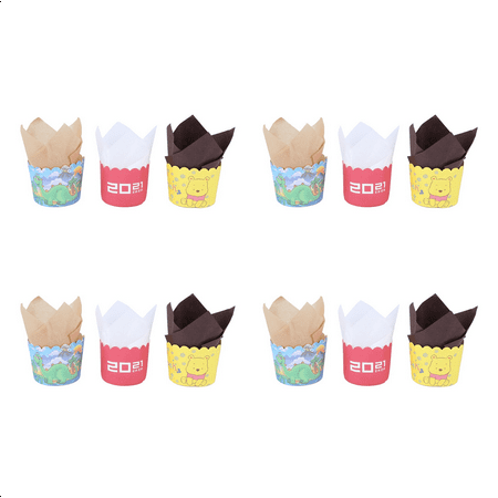 

800Pcs Cupcake Baking Cups Muffin Baking Liners Holders Rustic Cupcake Brown White and Color