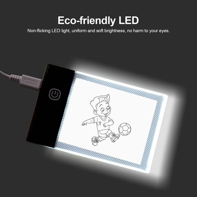 Dcenta Flip Book Kit Light Board with Light Pad LED Light Box Tablet 300 Sheets Drawing Paper for Drawing Tracing, White