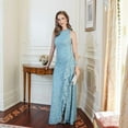 thumbnail image 2 of Alex Evenings Mother of The Bride Long Sleeveless Lace, Sequined Maxi Dress, Women's, 2 of 5