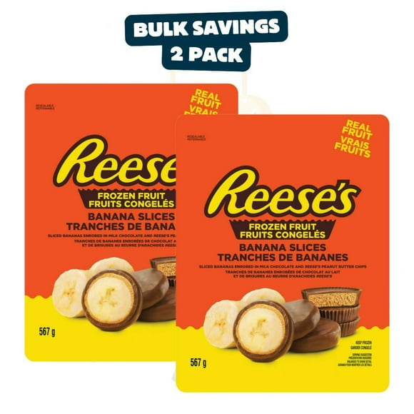 REESE'S Frozen Banana Slices in Milk Chocolate (2 Pack)