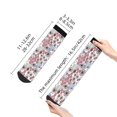 thumbnail image 4 of Fuzoiu Abstract Floral Print Adult Socks, Crew Moisture-wicking Socks, Unisex Cushion Crew Socks,Casual Sports Ankle Socks, 4 of 7