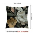 thumbnail image 4 of nygtbtfer Throw Pillow Covers Set of 2, Black Floral Decorative Outdoor Pillow Covers Rustic Modern Watercolor Flower Pillow Cases Linen for Couch Sofa Home Decor White, 4 of 7