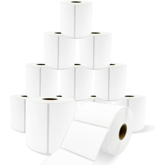 2" x 2" Square Direct Thermal Shipping Address Labels Multipurpose QR Codes Barcodes Stickers for Zebra 2844 & Rollo Desktop Label Printer ( 700 Labels/Roll ) 1 Roll