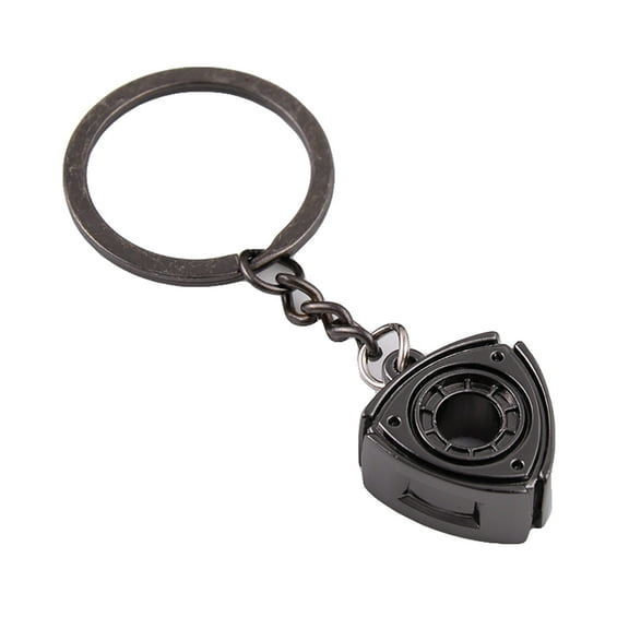 Grofry Durable Zinc Alloy Men Car Key Ring Rotary Engine Charm Pendant Key Chain Gift