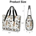 thumbnail image 3 of Tote Bag for Women - German Shepherd Dog and Footprint Shoulder Bag - Large Utility Work Duffle Bag with Zipper Handbag for Travel, Work, Sprots, 3 of 5