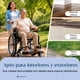 thumbnail image 5 of Silla Ruedas Todo Terreno Plegable Estructura Acero Descansa Brazo Abatible Reposapies Freno Usuario Soporta 150kg, 5 of 8