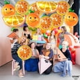 thumbnail image 5 of Other Yard Decor Decoraciones grandes con globos de color naranja cítrico - Paquete de 13 - Globos de mandarina para decoraciones de baby shower de Little Cutie - Globos de frutas, 5 of 5