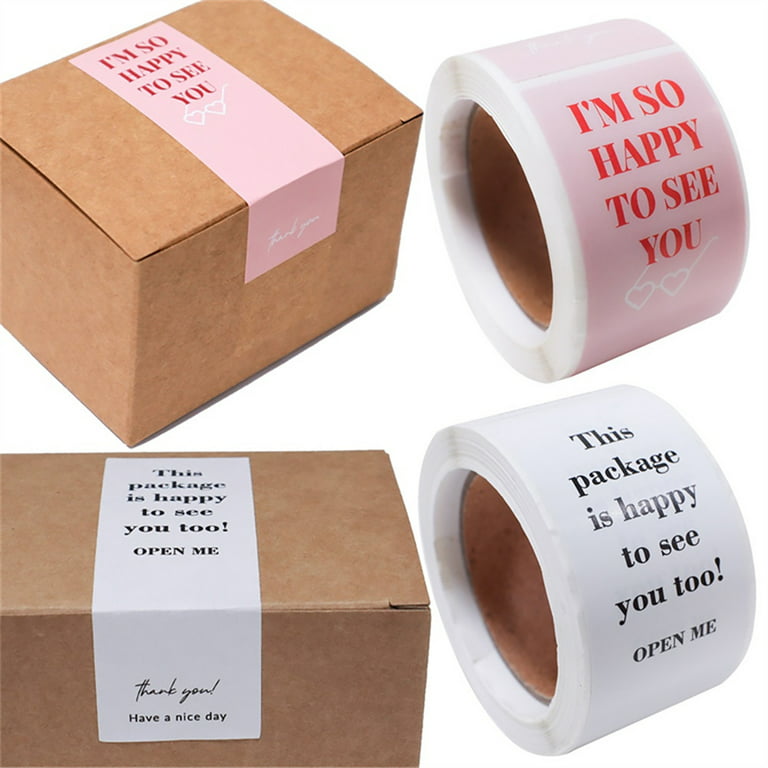 Hadanceo 100Pcs/Roll Gift Decor Seal Stickers Letters Print