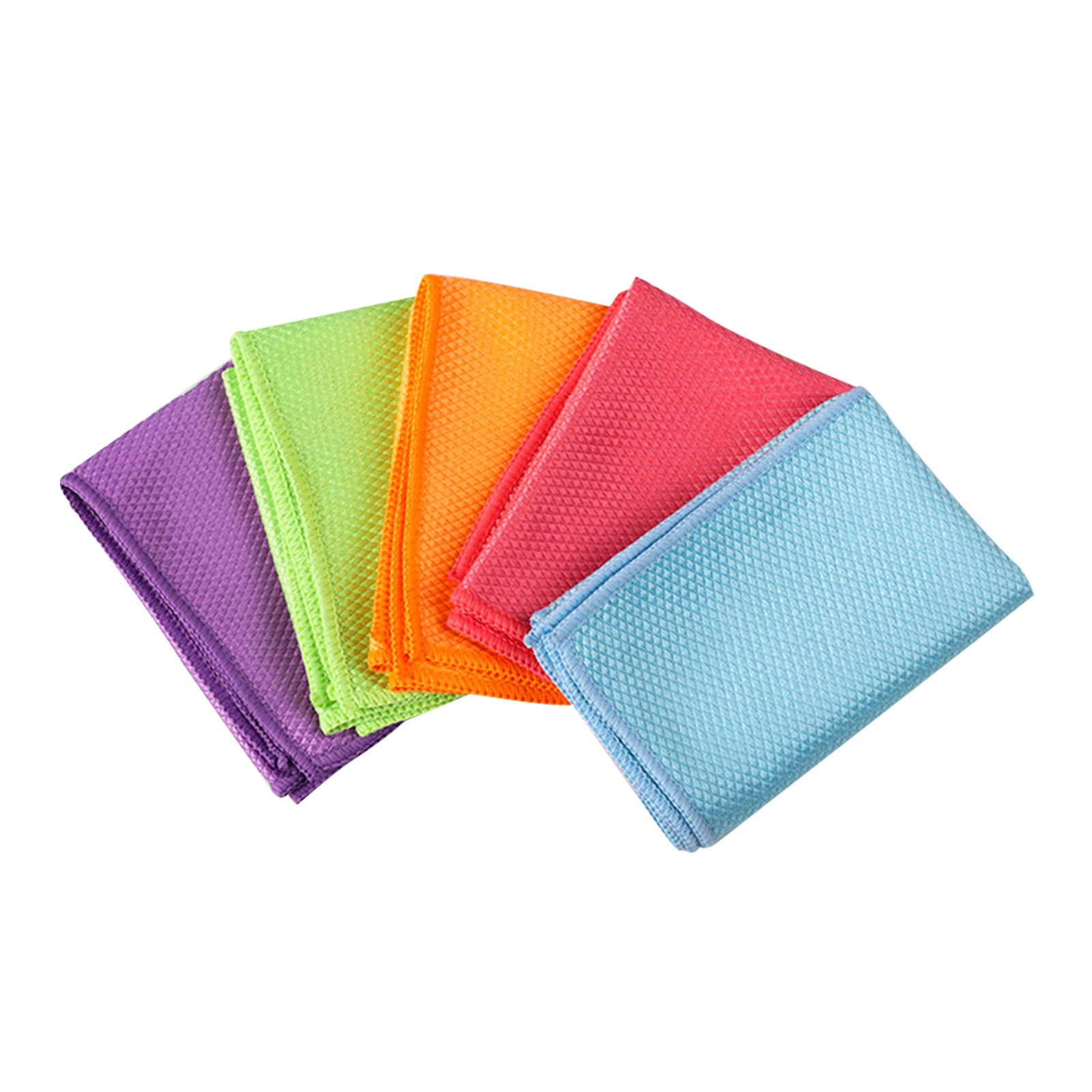 Details about   5x Glass Cleaning Cloth for Auto Household Fish Scale Polishing Microfiber Cloth 