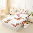 thumbnail image 2 of Homewish Dachshund Animal Twin Sheets,Colorful Balloon Heart Bedding,3-Piece,1 Fitted Sheet and 1 Pillowcase, 2 of 6