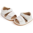 thumbnail image 4 of Baby Boys Girls Summer Sandals 2 Straps Anti Slip Soft Sole Beach Infant Shoes Toddler First Walker Newborn Crib Shoes(3-18Months), 4 of 6