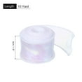 thumbnail image 2 of Uxcell 1 1/2 inch 10 Yard Sheer Organza Ribbon Shimmer Chiffon Tulle Ribbons for Gift Wrapping Floral Bouquet Wedding White 1.5" x 10 Yard, 2 of 7