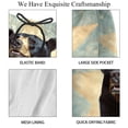 thumbnail image 4 of luoweisi Men's Beach Shorts Quick Dry Swim Trunks with Mesh Lining Bear L, 4 of 5