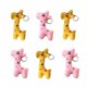 thumbnail image 4 of Plush Deer Toy Mini Stuffed Giraffe Keychain for Decoration 6Pcs Set, 4 of 4