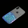 thumbnail image 6 of Luminous Case for iPhone XS / iPhone X, Glow in the Dark Fluorescent Glitter Case for Women Girls, Bling Sparkle Lightweight Slim Shockproof Protective Phone Cover for iPhone XS / iPhone X, Blue, 6 of 6