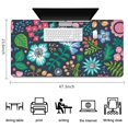 thumbnail image 5 of Long Mouse Pads for Desk,Pioneer Flower Floral Print Pattern Desk Mats on Top Of Desks, Desk Mouse Pad Extra Large with 3mm Non-Slip Base and Stitched Edge for Gaming,Office,Work,Home 47.3"x23.6", 5 of 6