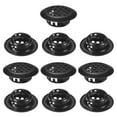 thumbnail image 1 of Uxcell Paquete de 10 Respiraderos Circulares de Soffit, 19mm/0.75 Pulgadas de Acero Inoxidable, Rejilla de Agujeros Redondos para Baño, Hogar/ Oficina/Cocina/Armario/Ropero [Negro], 1 of 7