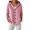 Pink, variant on Kureaily Knitted Hooded Cardigan Coat With Buttons Pure Color Casual And Fashionable Women's Wear For Autumn And Winter Lightweight Clothing