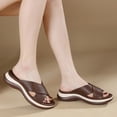 thumbnail image 2 of Mostsola Slides for Women Casual Comfortable Arch Support Slip on Shoes Summer Dressy Slippers, 2 of 9