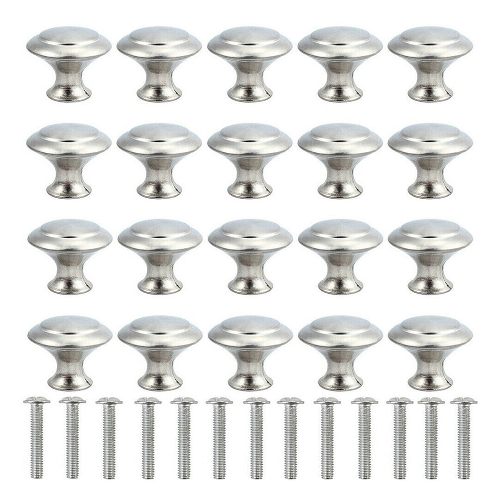 20PCS Stainless Steel Drawer Knobs Kitchen Cupboard Door ...