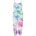 thumbnail image 2 of NAISIBABY Girls Suspenders Jumpsuit, Sleeveless Tie-Dye Gradient Printed Causal Summer Romper Multicolor 1-2T, 2 of 5