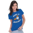 thumbnail image 3 of State of New York Home Of Baseball Womens Slim Fit Graphic Tee Brisco Brands X, 3 of 5