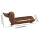 thumbnail image 2 of Bandeja de perro salchicha impresa en 3D bandejas divertidas para perros calientes para decoración del hogar (marrón oscuro), 2 of 8