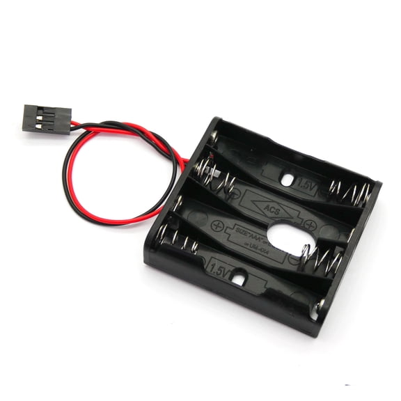 4xAAA Battery Holder Case Pack (Servo Plug)