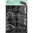 thumbnail image 1 of Cybrtrayd Love Heart Lolly Valentine Chocolate Candy Mold, 1 of 4