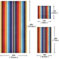 thumbnail image 3 of Coolnut Towel Set of 3, Mexican Blanket Stripes 1 Bath Towel, 1 Towel, 1 Small Square Towel, Strong Soft and Compact Absorbent Yoga Gym Hotel Excellent Choice. Washcloth Gift, 3 of 7