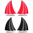 thumbnail image 1 of 4Pcs Devil Horns Motorcycle Helmet Decoration for Riding and Daily Use 1.6x1.2x1.2in, 1 of 8