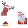 thumbnail image 1 of Pegatinas de coche, bombillas decorativas, imanes de nevera magnéticos festivos, Navidad, repuesto artesanal, tira reflectante creativa, 1 of 5