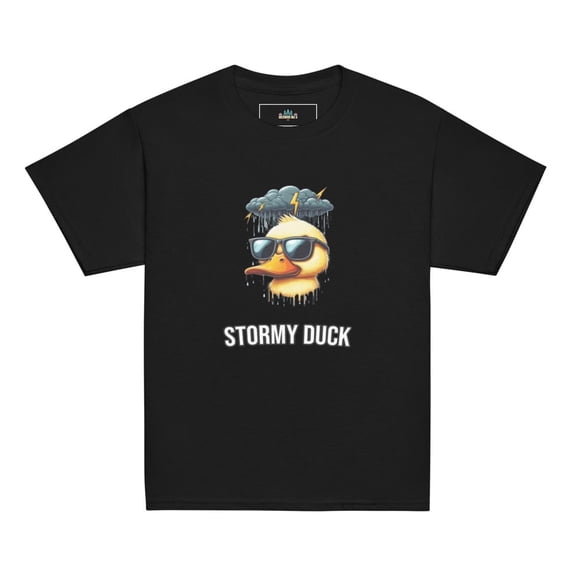 Stormy Duck Youth Tee (Black, XS)