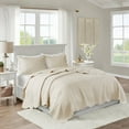 thumbnail image 3 of Madison Park Tuscany 3 Piece Coverlet Set, Full/Queen, Ivory, 3 of 6