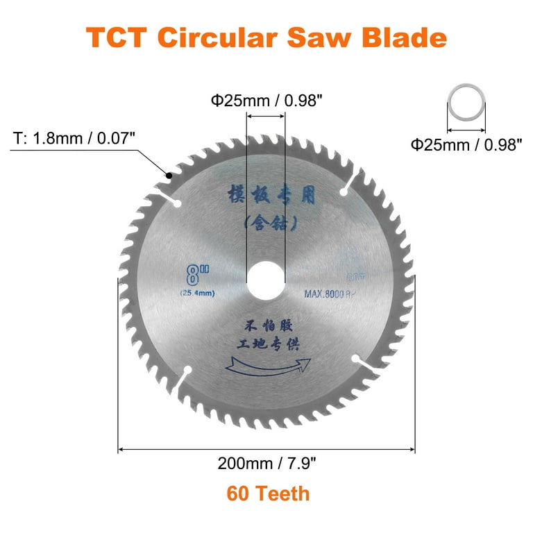 3-Piece 75mm Circular Saw Blades - 24T TCT Wood Cutting Discs For Angle Grinder
