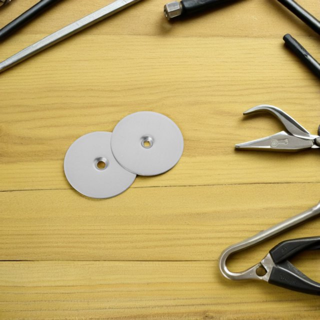 Hytrove 2Ud Tapón De Agujero Para Puerta Con De Inoxidable Resistente Plata